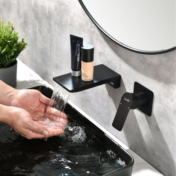 SHAMANDA Wall Mounted Faucet Singlehandle Bathroom Faucet Wayfair